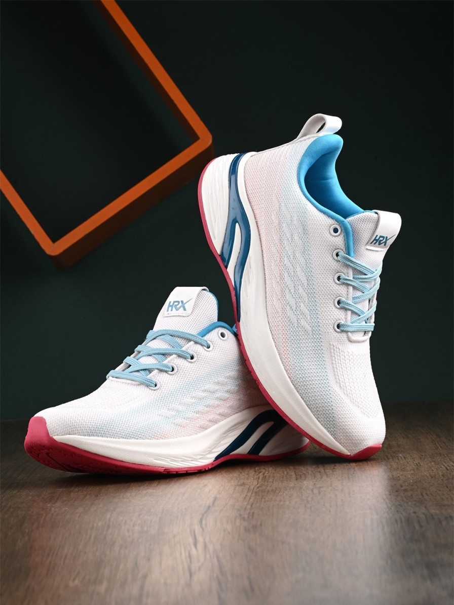 Women HRX by Hrithik Roshan Sports Shoes & Floaters | Buy Hrx By Hrithik Roshan Women Off White Lace Up Running Shoes - Footwear For Women