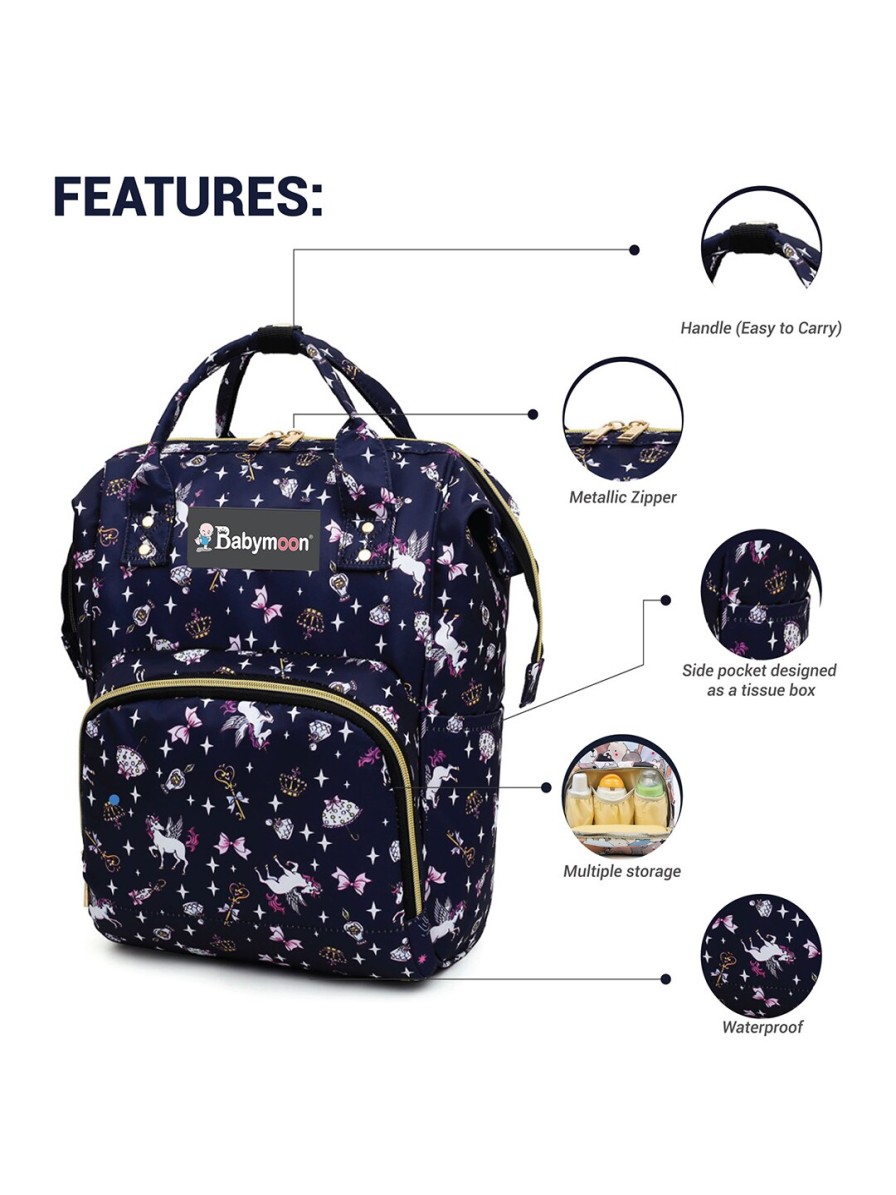 Kids Babymoon Infant Care | Buy Babymoon Printed Fabric Lightweight Diaper Bag - Accessories For Unisex Kids