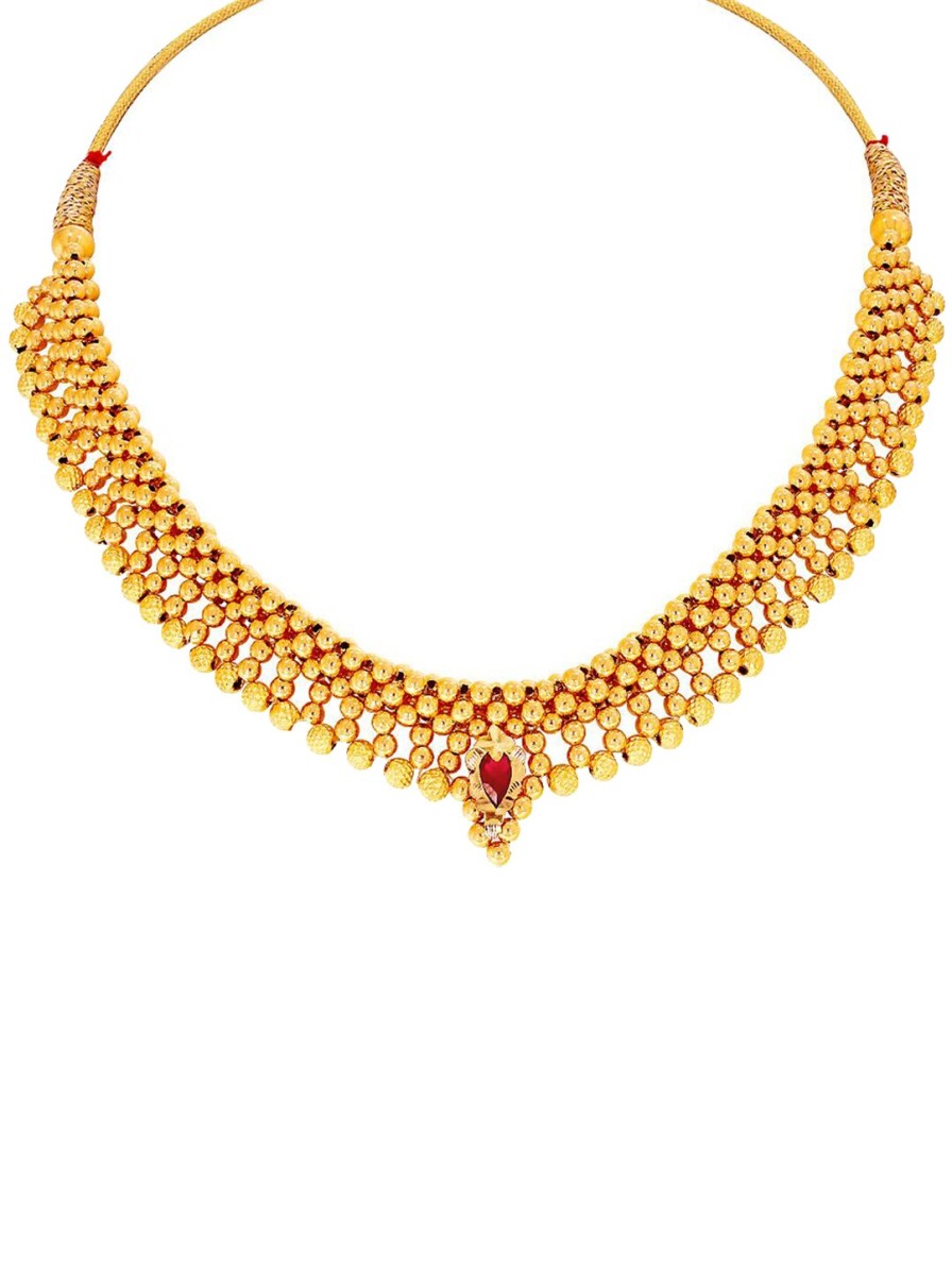 Women CANDERE A KALYAN JEWELLERS COMPANY Fine Jewellery | Buy Candere A Kalyan Jewellers Company Gold Plated 22Kt Choker Necklace - Accessories For Women