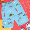 Kids Pantaloons Junior Shorts | Buy Pantaloons Junior Boys Conversational Printed Cotton Shorts - Apparel For Boys