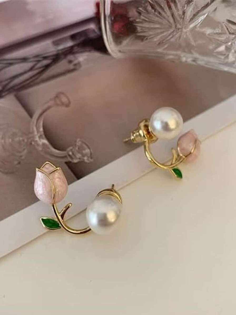 Women EL REGALO Earrings | Buy El Regalo Gold Plated Contemporary Studs Earrings - Accessories For Women