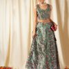 Women Shae by SASSAFRAS Lehenga Cholis | Buy Shae By Sassafras Floral Printed Ready To Wear Lehenga & Crop Top - Apparel For Women