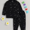 Kids Clt.s Nightwear & Loungewear | Buy Clt.S Kids Black & White Printed Pure Cotton Night Suit - Apparel For Unisex Kids