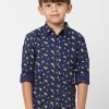 Kids Jack & Jones Shirts | Buy Jack & Jones Boys Blue Printed Cotton Casual Shirt - Apparel For Boys