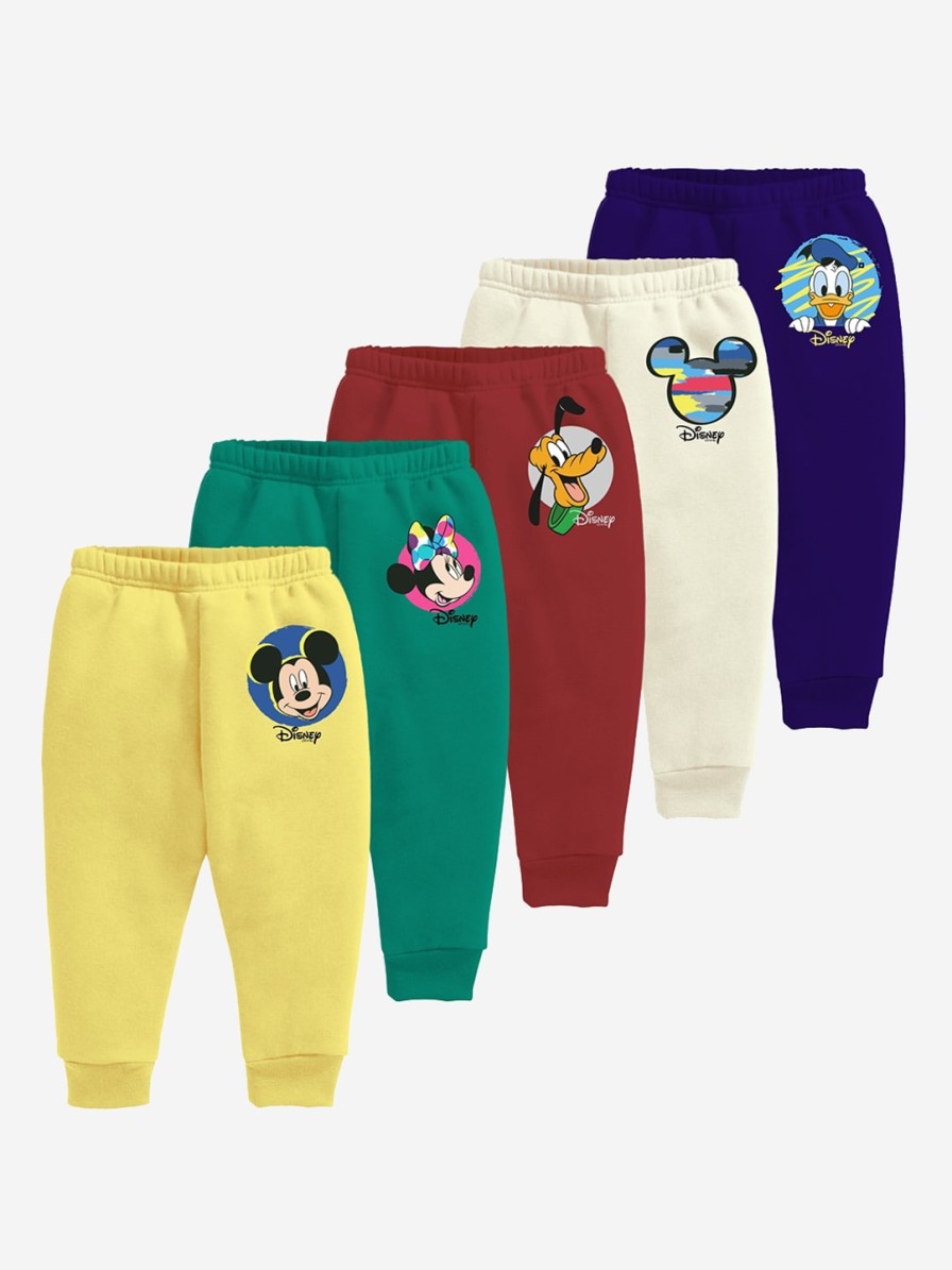 Kids Minicult Track Pants & Pyjamas | Buy Minicult Kids Pack Of 5 Cotton Lounge Pants - Apparel For Unisex Kids