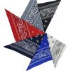 Men Aadikart Mufflers, Scarves & Gloves | Buy Aadikart Pack Of 6 Black & Blue Printed Cotton Bandana - Accessories For Unisex