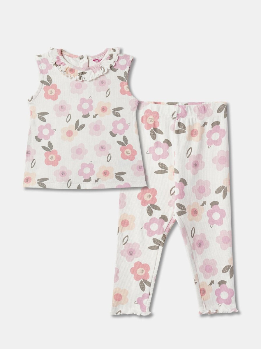 Kids R&B Clothing Sets | Buy R&B Girls Floral Printed Top With Trousers - Apparel For Girls