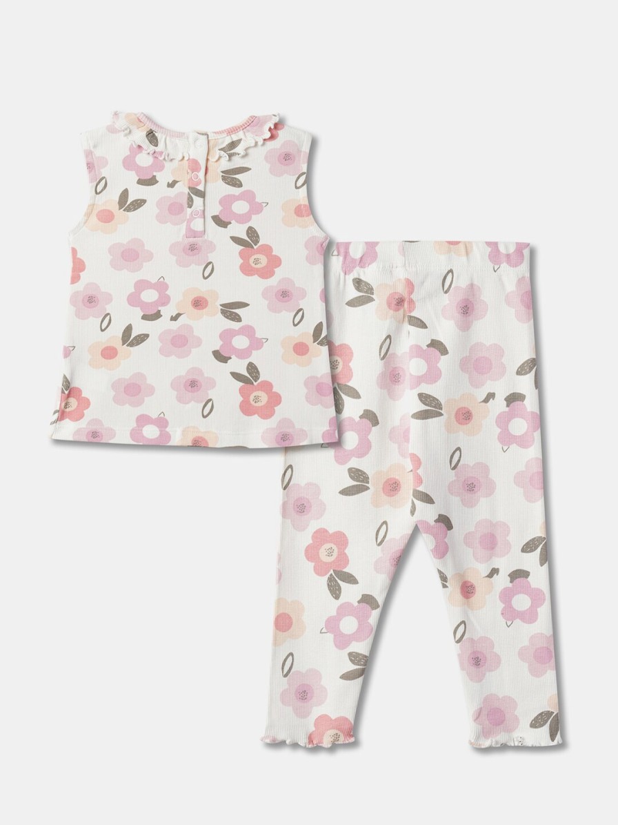 Kids R&B Clothing Sets | Buy R&B Girls Floral Printed Top With Trousers - Apparel For Girls