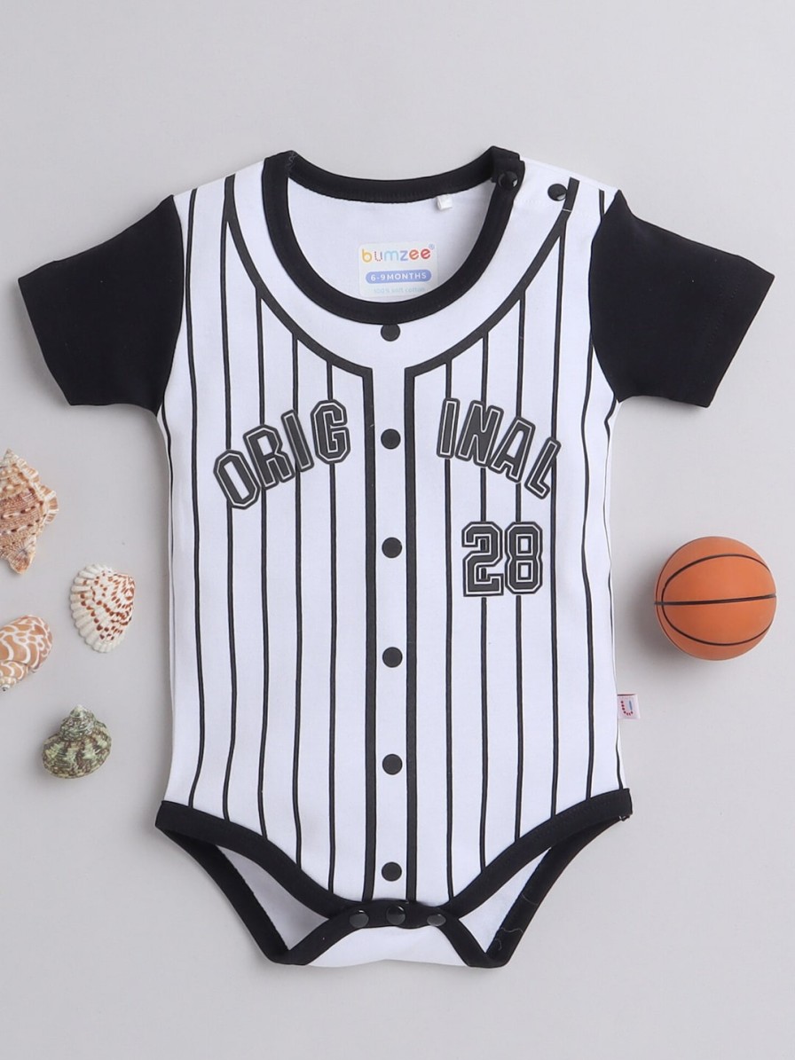 Kids BUMZEE Bodysuits | Buy Bumzee Infant Boys Striped Pure Cotton Bodysuit - Apparel For Boys