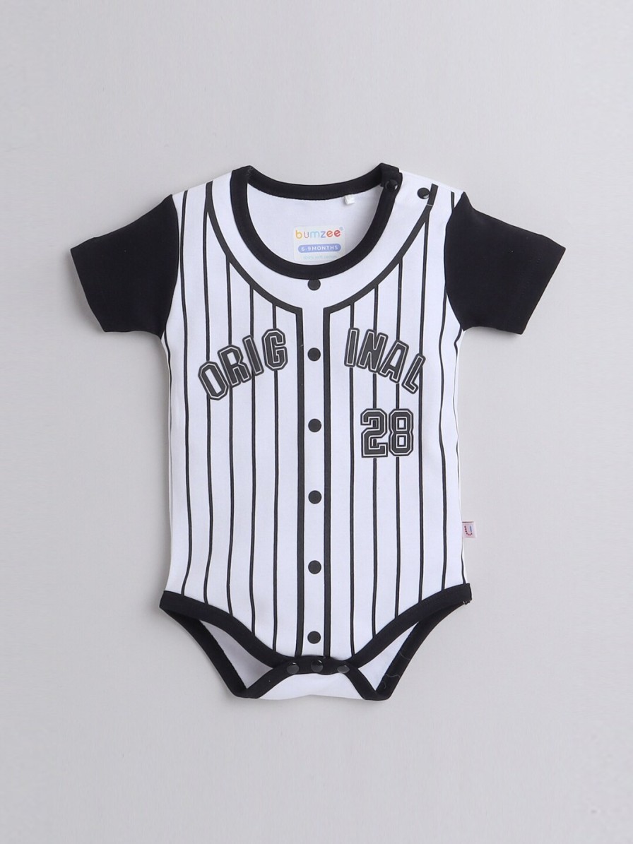 Kids BUMZEE Bodysuits | Buy Bumzee Infant Boys Striped Pure Cotton Bodysuit - Apparel For Boys