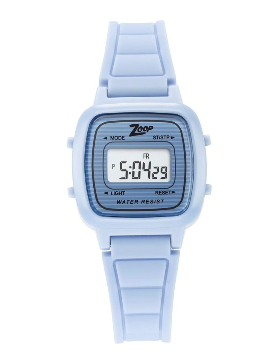 Kids Zoop Watches | Buy Zoop Kids Grey Dial & Blue Bracelet Style Straps Digital Watch 16017Pp02 - Accessories For Unisex Kids