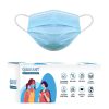 Kids QUARANT Masks & Protective Gears | Buy Quarant Kids Pack Of 50 Blue Solid 3 Ply Surgical Face Masks - Accessories For Unisex Kids