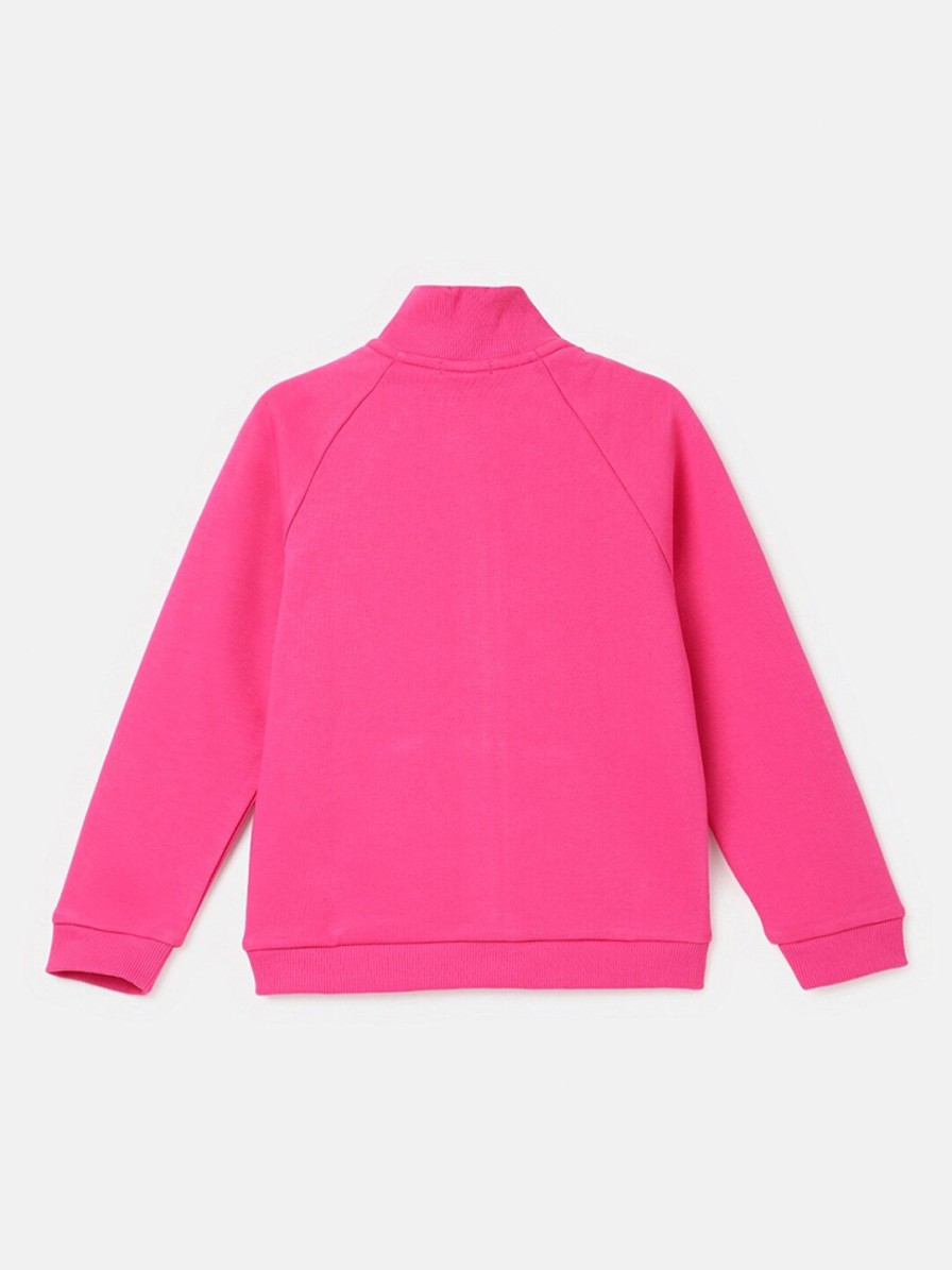 Kids United Colors of Benetton Jacket, Sweater & Sweatshirts | Buy United Colors Of Benetton Girls Fuchsia Sweatshirt - Apparel For Girls