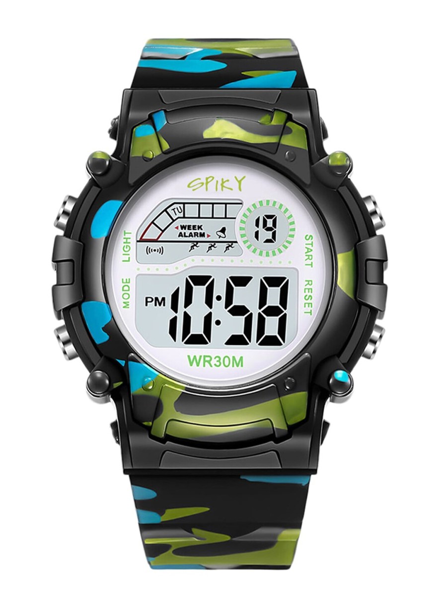 Kids Spiky Watches | Buy Spiky Kids Round Dial Digital Automatic Watch Spkeva8 - Accessories For Unisex Kids