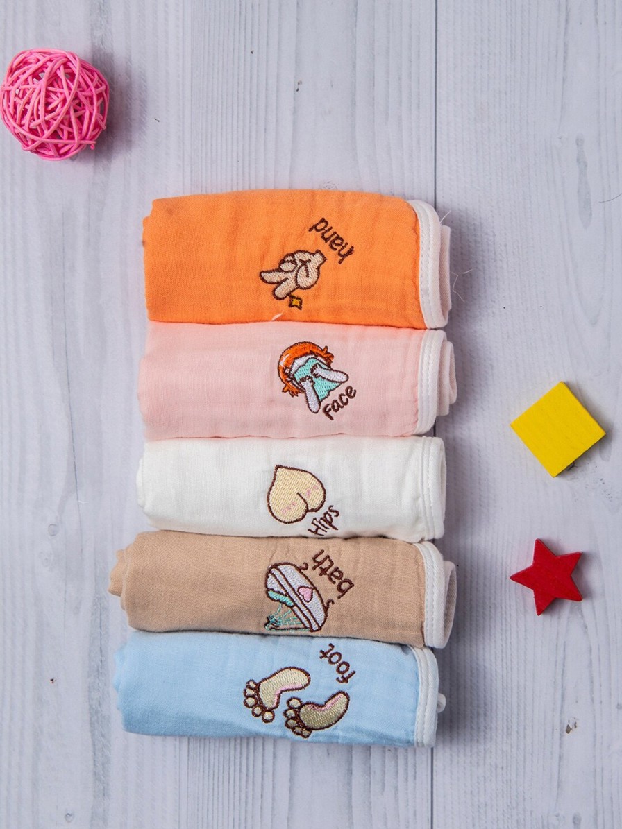 Kids Baby Moo Infant Care | Buy Baby Moo Kids Pack Of 5 Muslin Multipurpose Napkins - Home For Unisex Kids