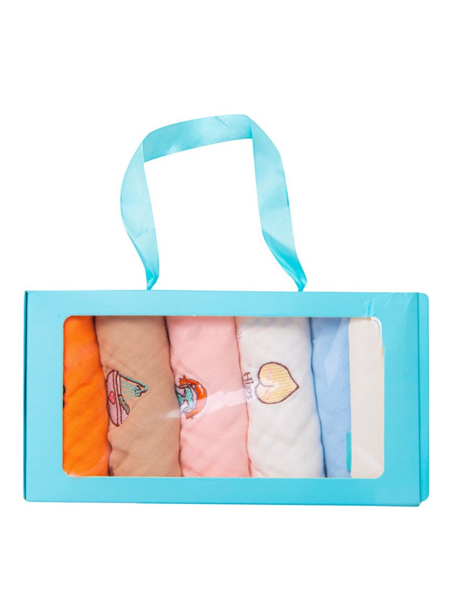 Kids Baby Moo Infant Care | Buy Baby Moo Kids Pack Of 5 Muslin Multipurpose Napkins - Home For Unisex Kids