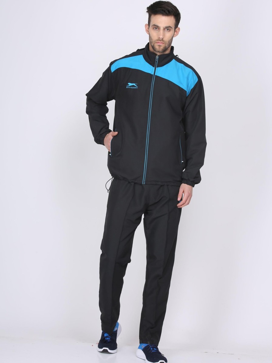 Men Shiv Naresh Tracksuits | Buy Shiv Naresh Colourblocked Mock Collar Tracksuit - Apparel For Men