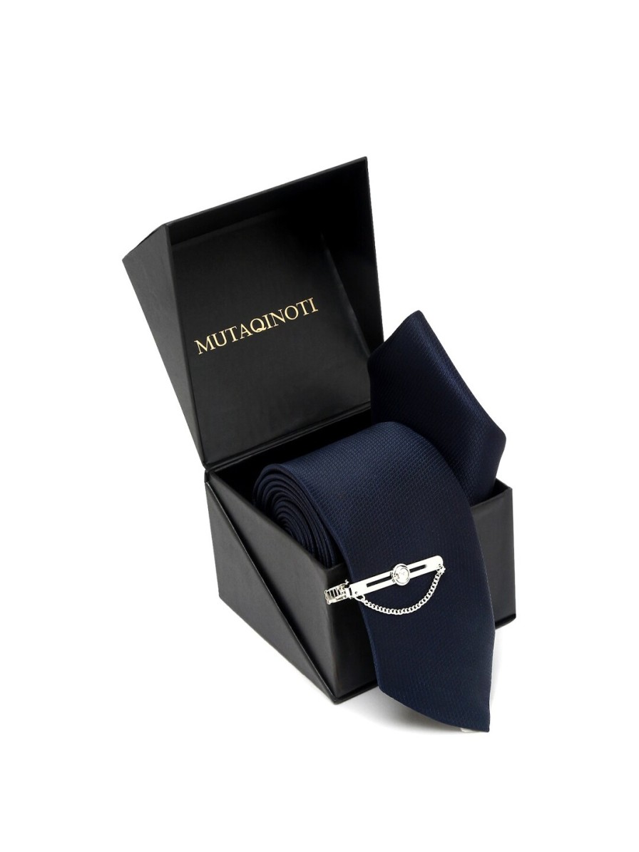 Men MUTAQINOTI Ties, Cufflinks & Pocket Squares | Buy Mutaqinoti Men Woven Silk Formal Skinny Tie - Accessories For Men