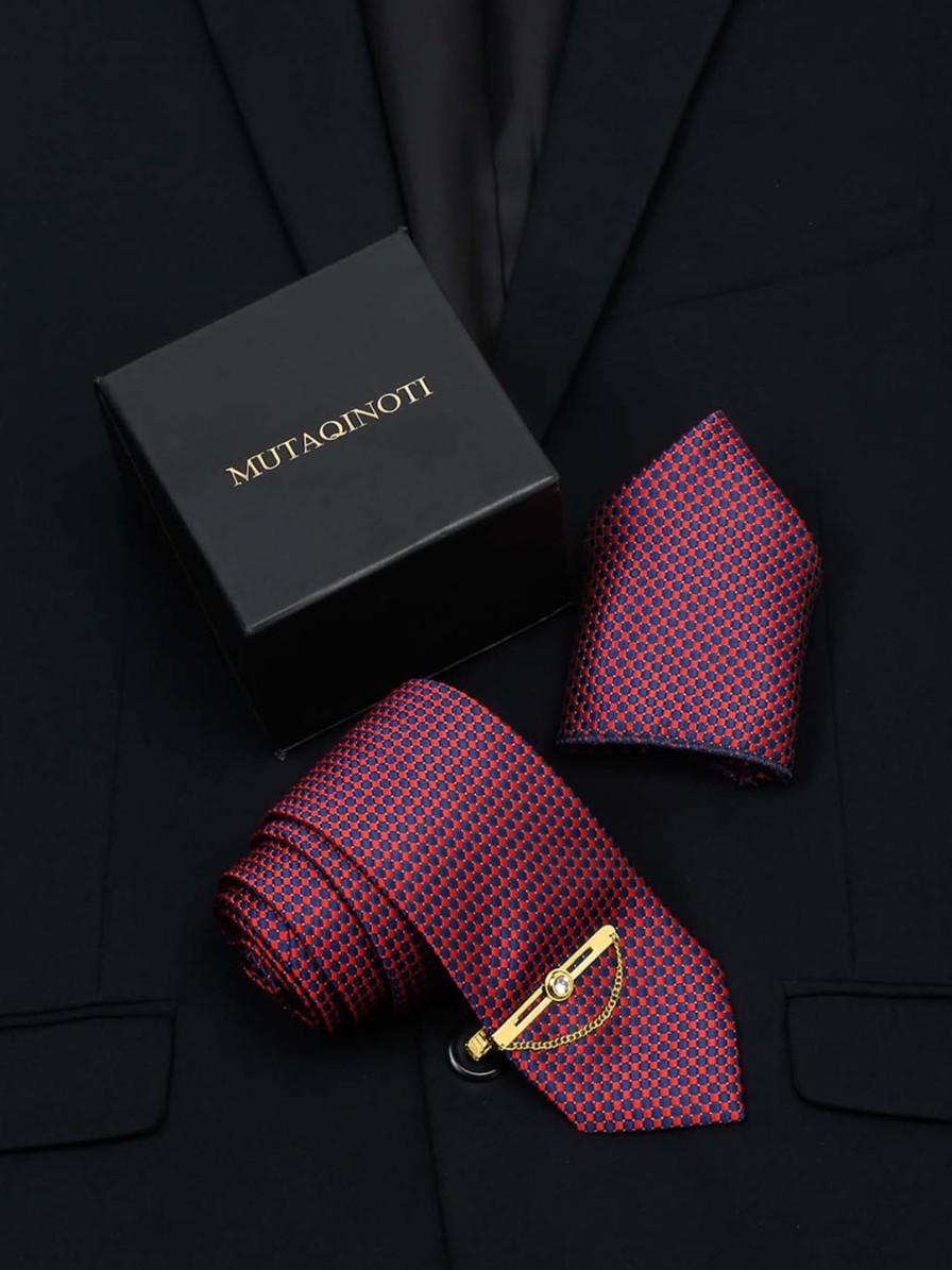 Men MUTAQINOTI Ties, Cufflinks & Pocket Squares | Buy Mutaqinoti Men Printed Skinny Tie - Accessories For Men