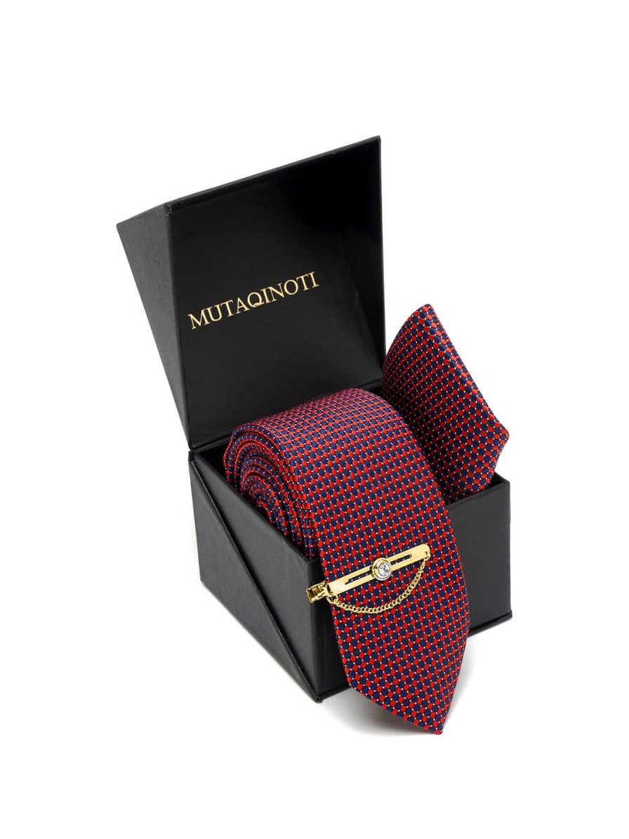 Men MUTAQINOTI Ties, Cufflinks & Pocket Squares | Buy Mutaqinoti Men Printed Skinny Tie - Accessories For Men