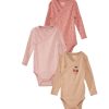 Kids KIABI Bodysuits | Buy Kiabi Pack Of 4 Printed Pure Cotton Bodysuits - Apparel For Girls