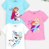 Kids YK Disney Tshirts | Buy Yk Disney Girls Pack Of 3 Frozen Elsa Anna & Olaf Printed Cotton T Shirt - Apparel For Girls