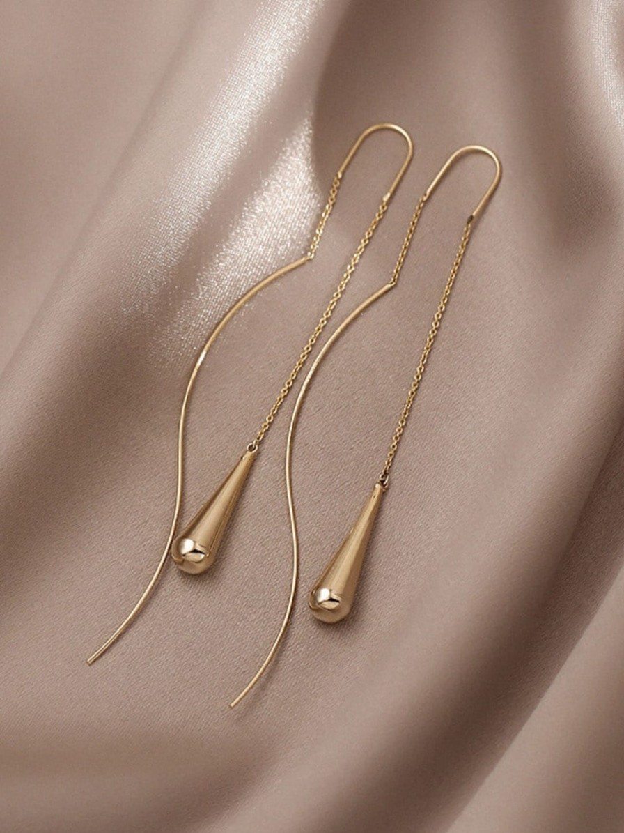 Women EL REGALO Earrings | Buy El Regalo Gold Plated Teardrop Shaped Drop Earrings - Accessories For Women