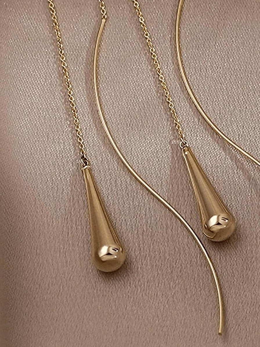 Women EL REGALO Earrings | Buy El Regalo Gold Plated Teardrop Shaped Drop Earrings - Accessories For Women