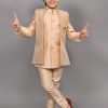 Kids ahhaaaa Ethnic Wear | Buy Ahhaaaa Self Design Sherwani Set - Apparel For Boys