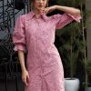 Women Athena Dresses | Buy Athena Self Design Schiffli Cotton Shirt Dress - Apparel For Women