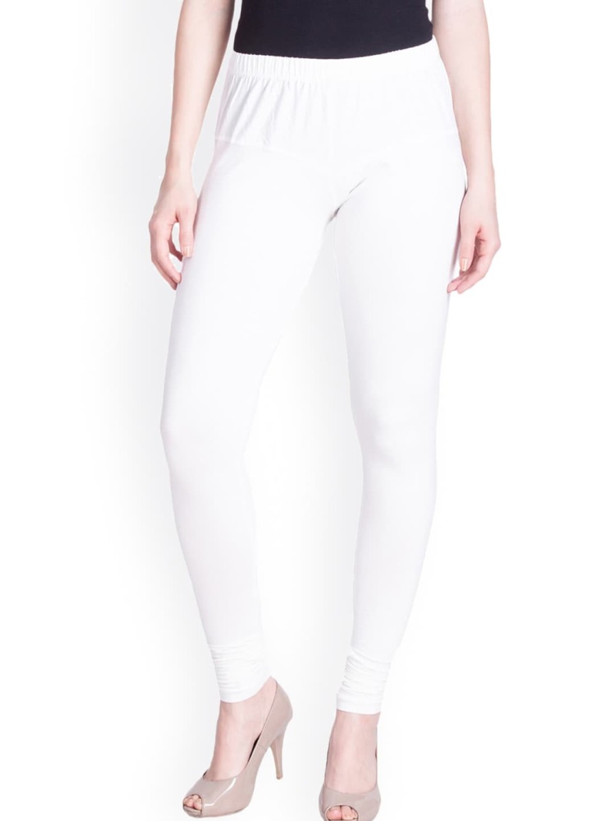 Women LYRA Leggings, Salwars & Churidars | Buy Lyra Women White Solid Churidar Length Leggings - Apparel For Women