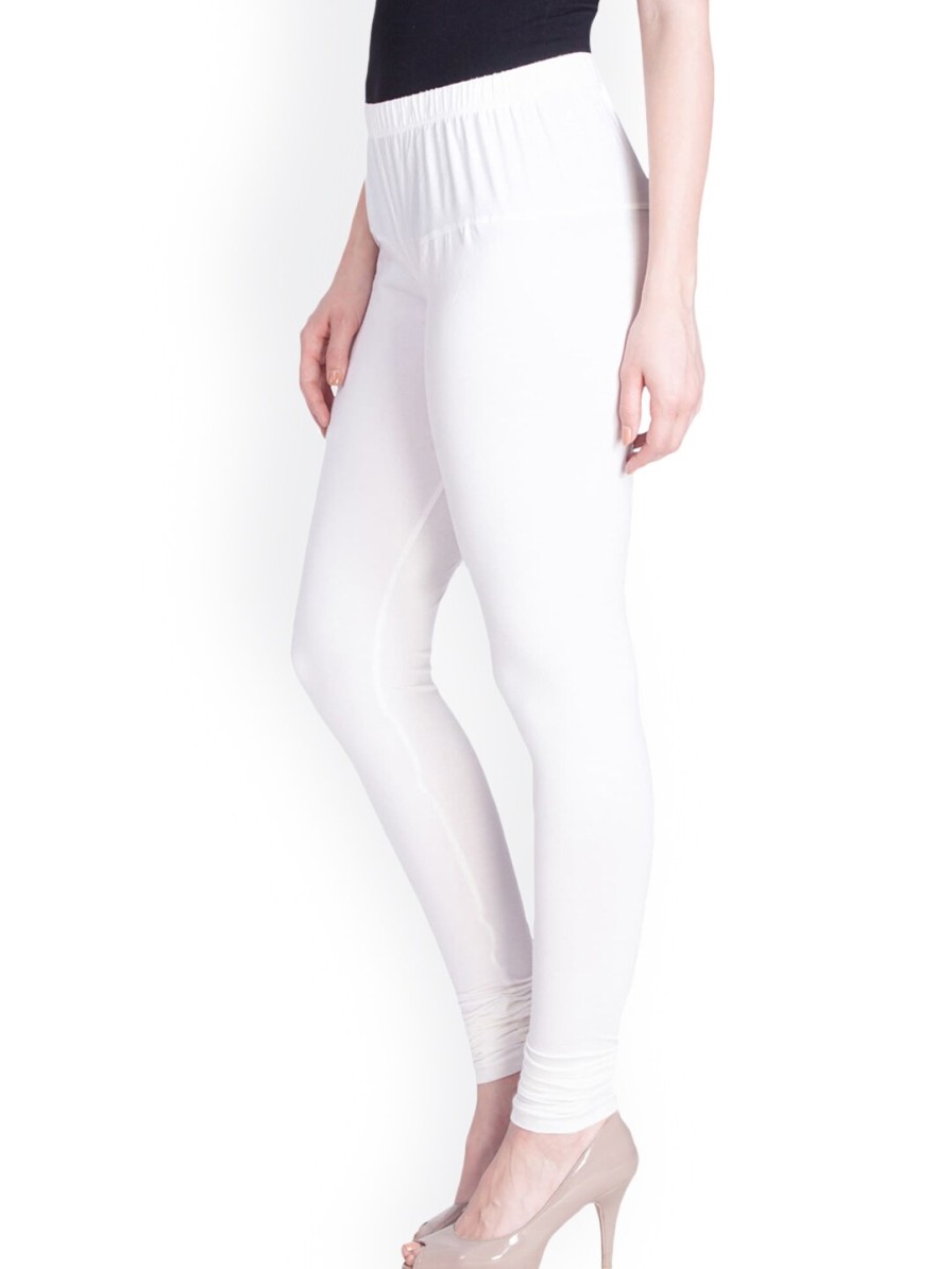 Women LYRA Leggings, Salwars & Churidars | Buy Lyra Women White Solid Churidar Length Leggings - Apparel For Women