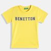 Kids United Colors of Benetton T-Shirts | Buy United Colors Of Benetton Boys Pure Cotton Brand Logo Printed T Shirt - Apparel For Boys