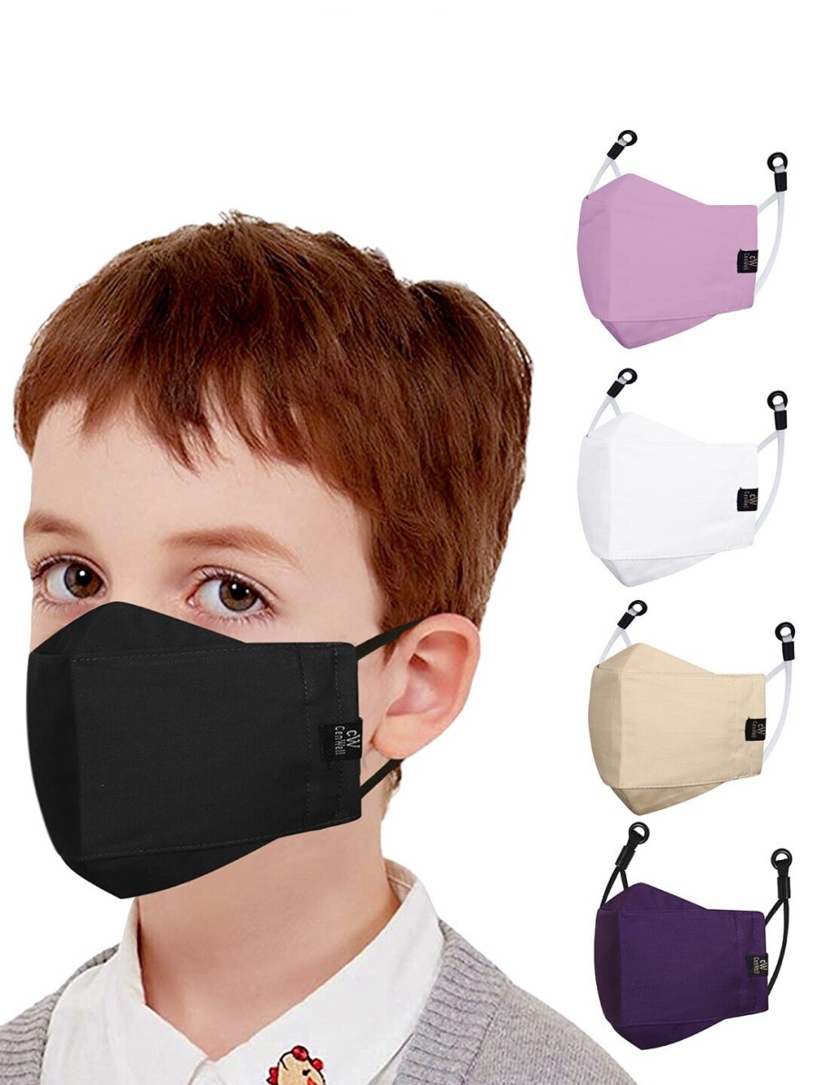 Kids CENWELL Masks & Protective Gears | Buy Cenwell Kids Pack Of 5 Reusable Washable & Breathable Face Mask - Accessories For Unisex Kids