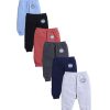 Kids EIO Track Pants & Pyjamas | Buy Eio Kids Solid Pack Of 6 Cotton Track Pants - Apparel For Unisex Kids