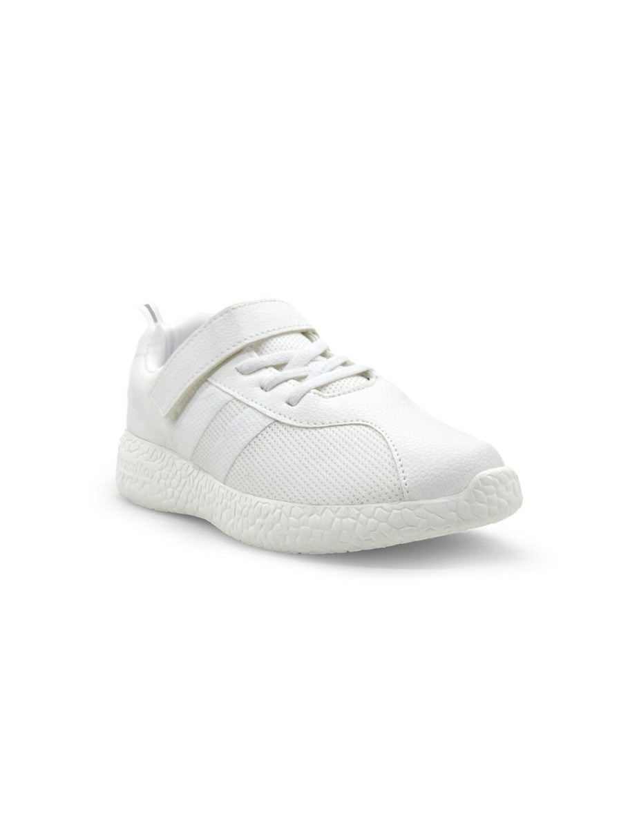 Kids KazarMax Sports Shoes | Buy Kazarmax Kids White Solid School Shoes - Footwear For Unisex Kids