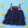 Kids Nauti Nati Tops | Buy Nauti Nati Girls Navy Blue Printed Tiered Top - Apparel For Girls