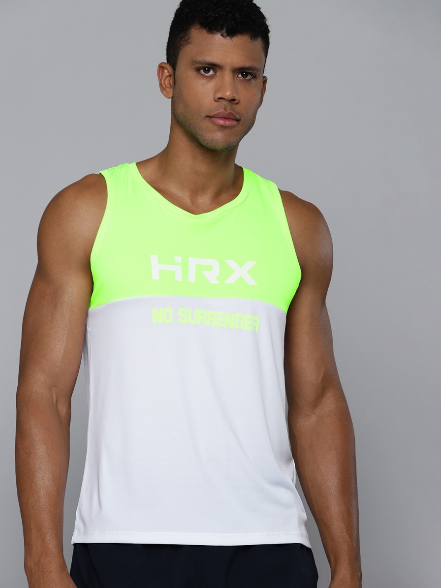 Men HRX by Hrithik Roshan Active T-Shirts | Buy Hrx By Hrithik Roshan Colourblocked Rapid Dry Antimicrobial Training T Shirt - Apparel For Men