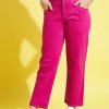 Kids Noh.Voh - SASSAFRAS Kids Jeans, Trousers & Capris | Buy Noh Voh Sassafras Kids Girls Fuchsia Straight Fit Cotton Jeans - Apparel For Girls