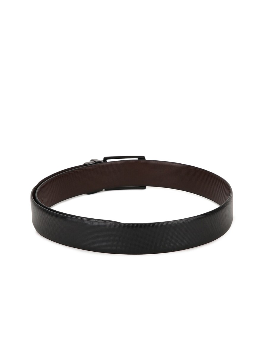 Men Teakwood Leathers Belts | Buy Teakwood Leathers Men Black & Brown Solid Reversible Leather Belt - Accessories For Men