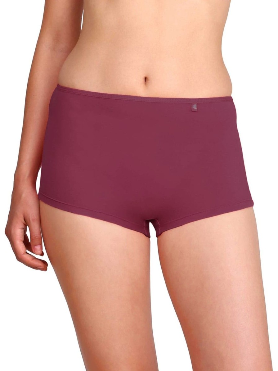 Women JocBest Briefs | Buy Jockey Women Burgundy Low Rise Boy Shorts Ss04 0105 - Apparel For Women