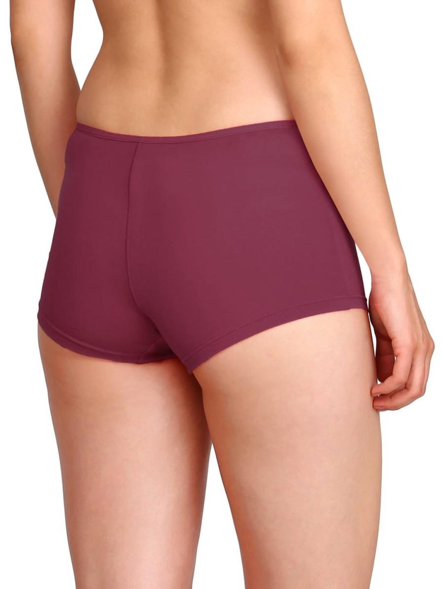 Women JocBest Briefs | Buy Jockey Women Burgundy Low Rise Boy Shorts Ss04 0105 - Apparel For Women