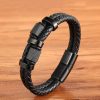 Men Yellow Chimes Rings & Wristwear | Buy Yellow Chimes Men Black Leather Wraparound Bracelet - Accessories For Men