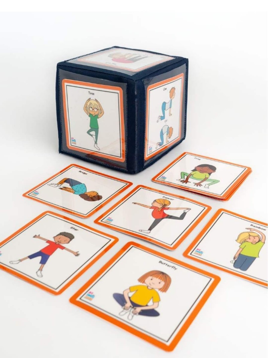 Kids My House Teacher Learning & Development | Buy My House Teacher Kids Yoga Action Cards With A Huge Dice - Toys And Games For Unisex Kids