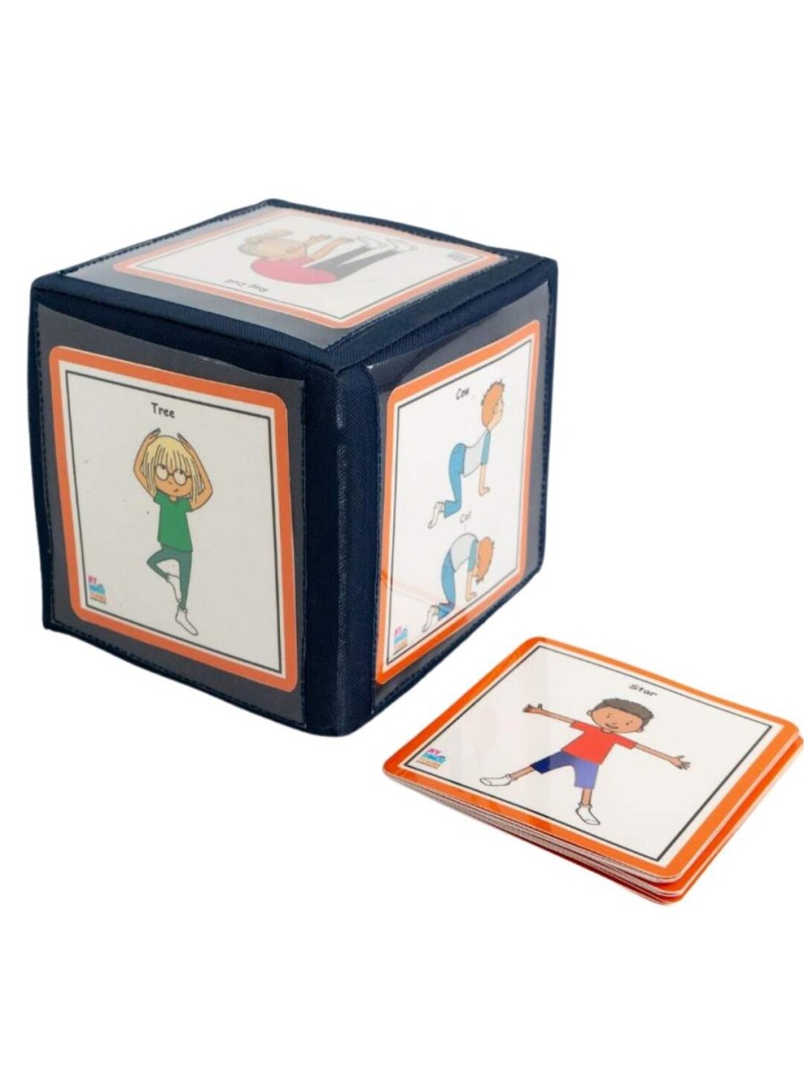 Kids My House Teacher Learning & Development | Buy My House Teacher Kids Yoga Action Cards With A Huge Dice - Toys And Games For Unisex Kids