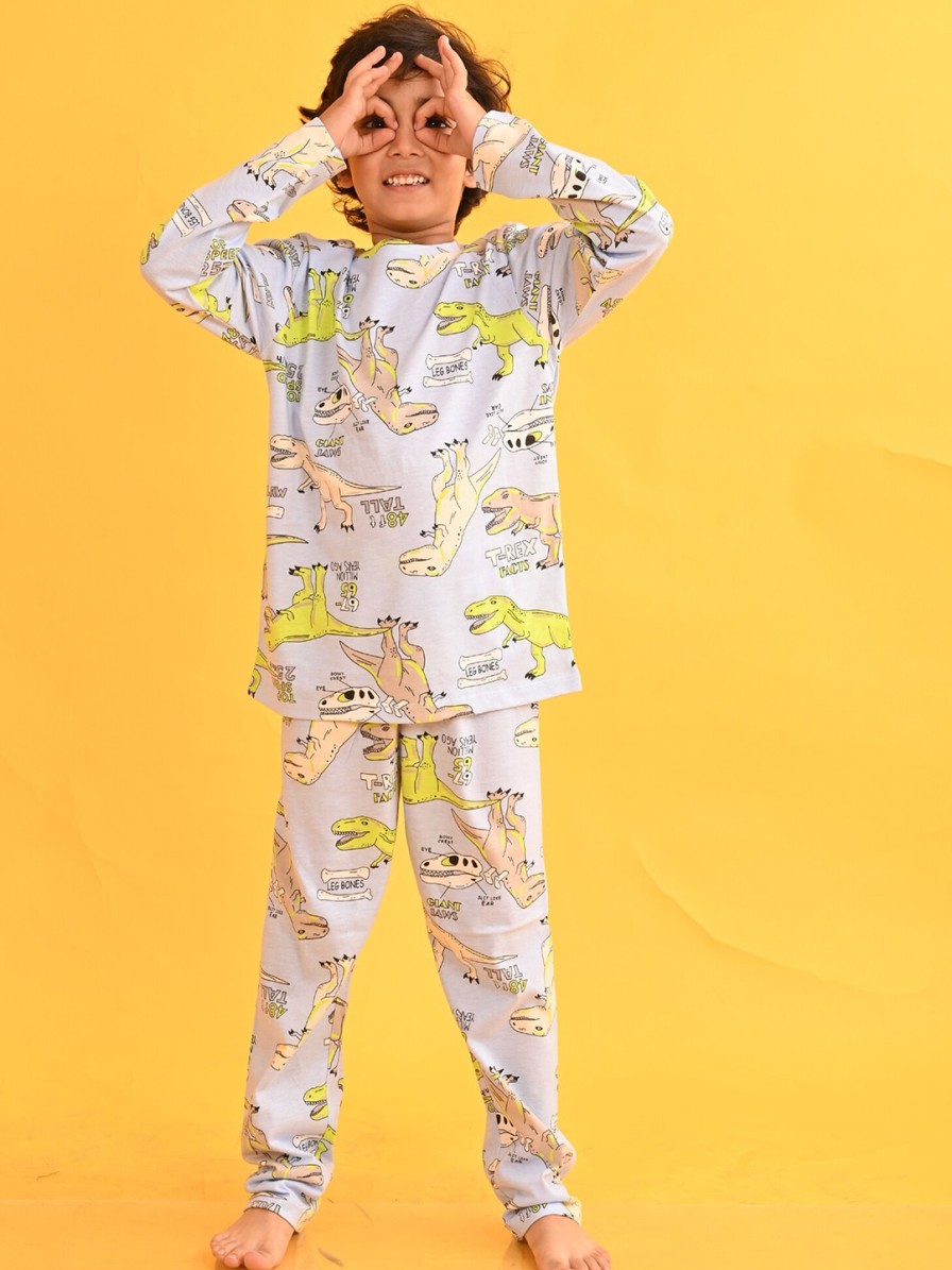 Kids Anthrilo Nightwear & Loungewear | Buy Anthrilo Boys Conversational Printed Night Suit - Apparel For Boys