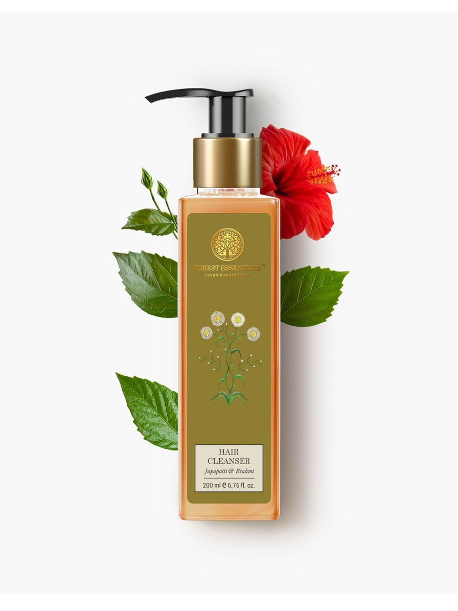 Women Forest Essentials Premium Beauty | Buy Forest Essentials Hair Cleanser Japapatti & Brahmi Shampoo For Dry & Frizzy Hair 200Ml - Personal Care For Unisex