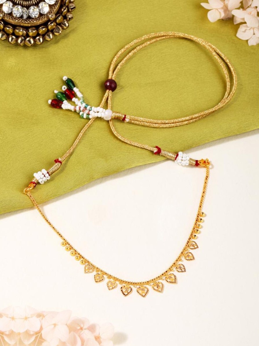 Women CANDERE A KALYAN JEWELLERS COMPANY Fine Jewellery | Buy Candere A Kalyan Jewellers Company 18Kt Bis Hallmark Gold Necklace 3 G - Accessories For Women