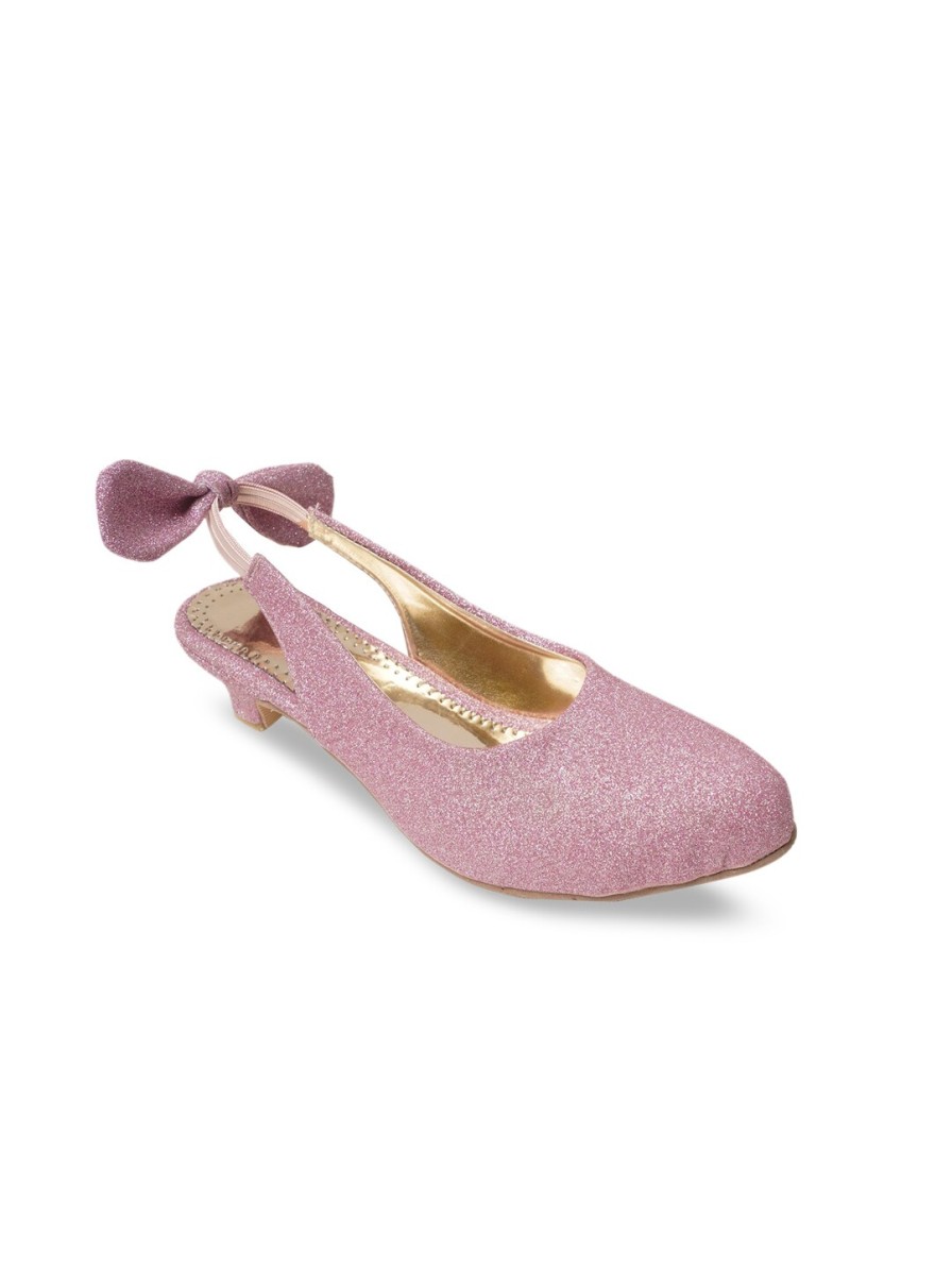 Kids BAESD Heels | Buy Baesd Girls Embellished Pointed Toe Block Mules With Backstrap - Footwear For Girls