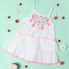 Kids Nauti Nati Dresses | Buy Nauti Nati Girls White Embroidered A Line Dress - Apparel For Girls